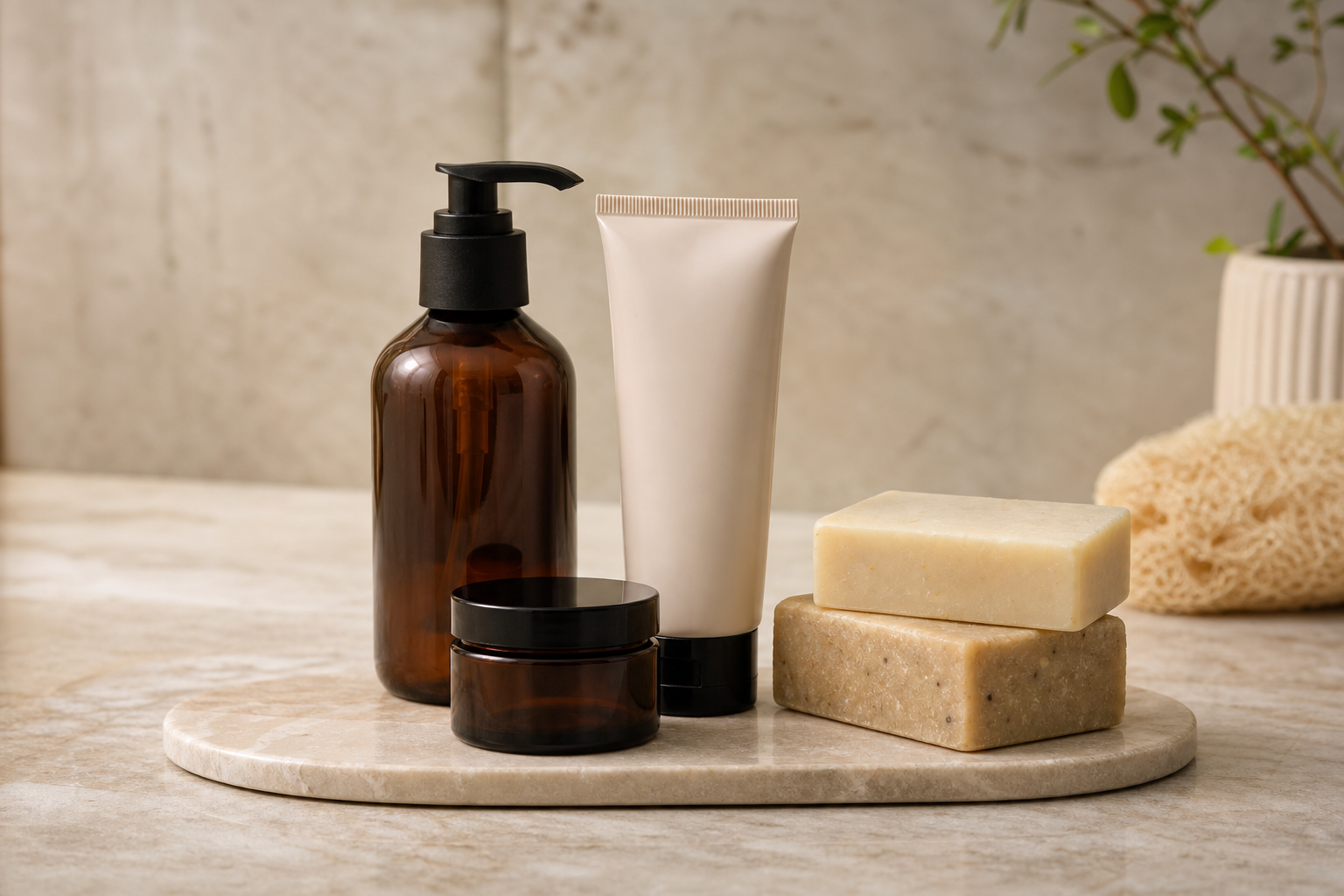 Body care product manufacturing — lotions, body wash, scrubs