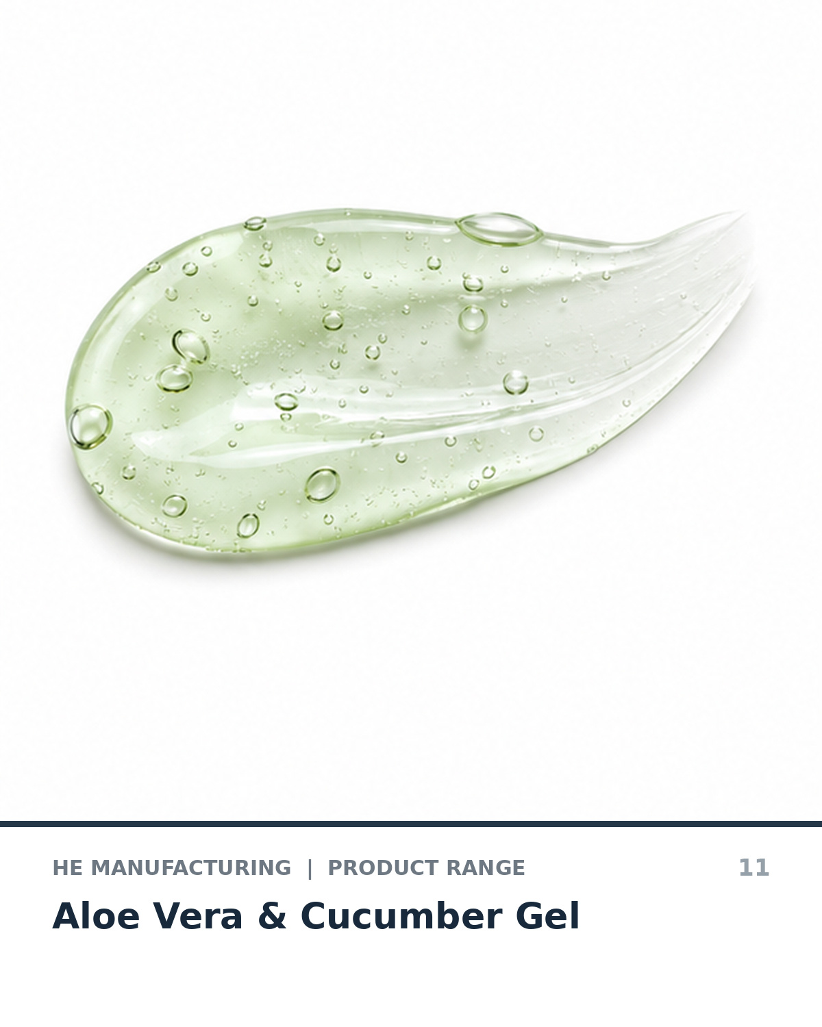 Cleansing and treatment gels manufactured by HE Manufacturing