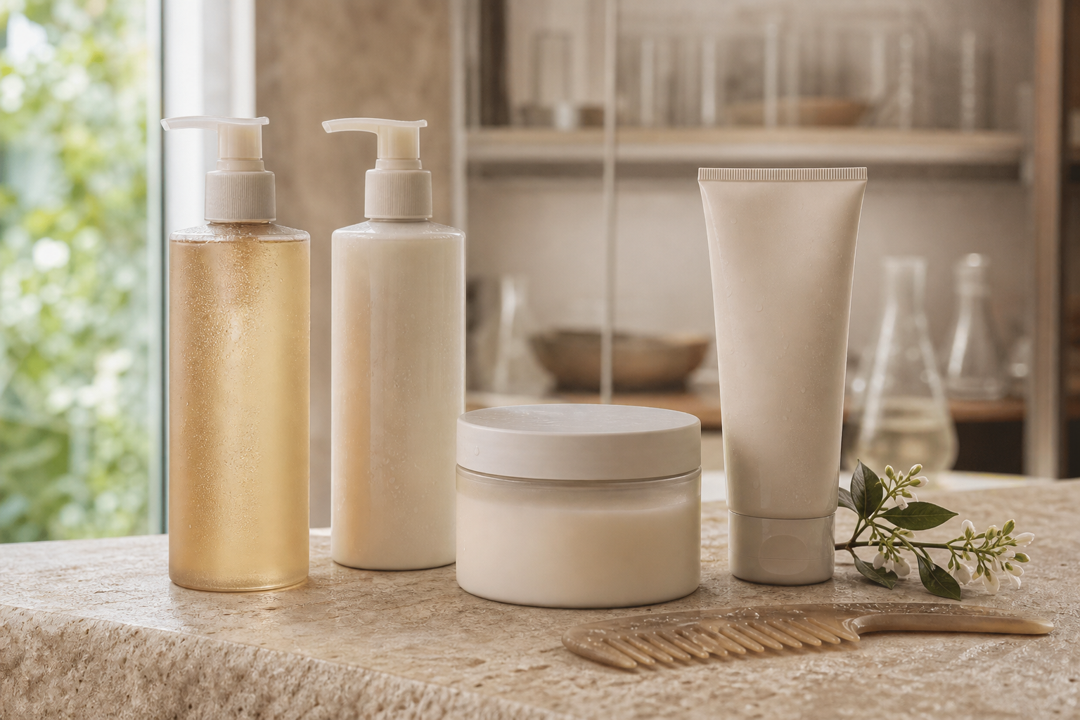 Hair care product manufacturing — shampoo, conditioner, treatment