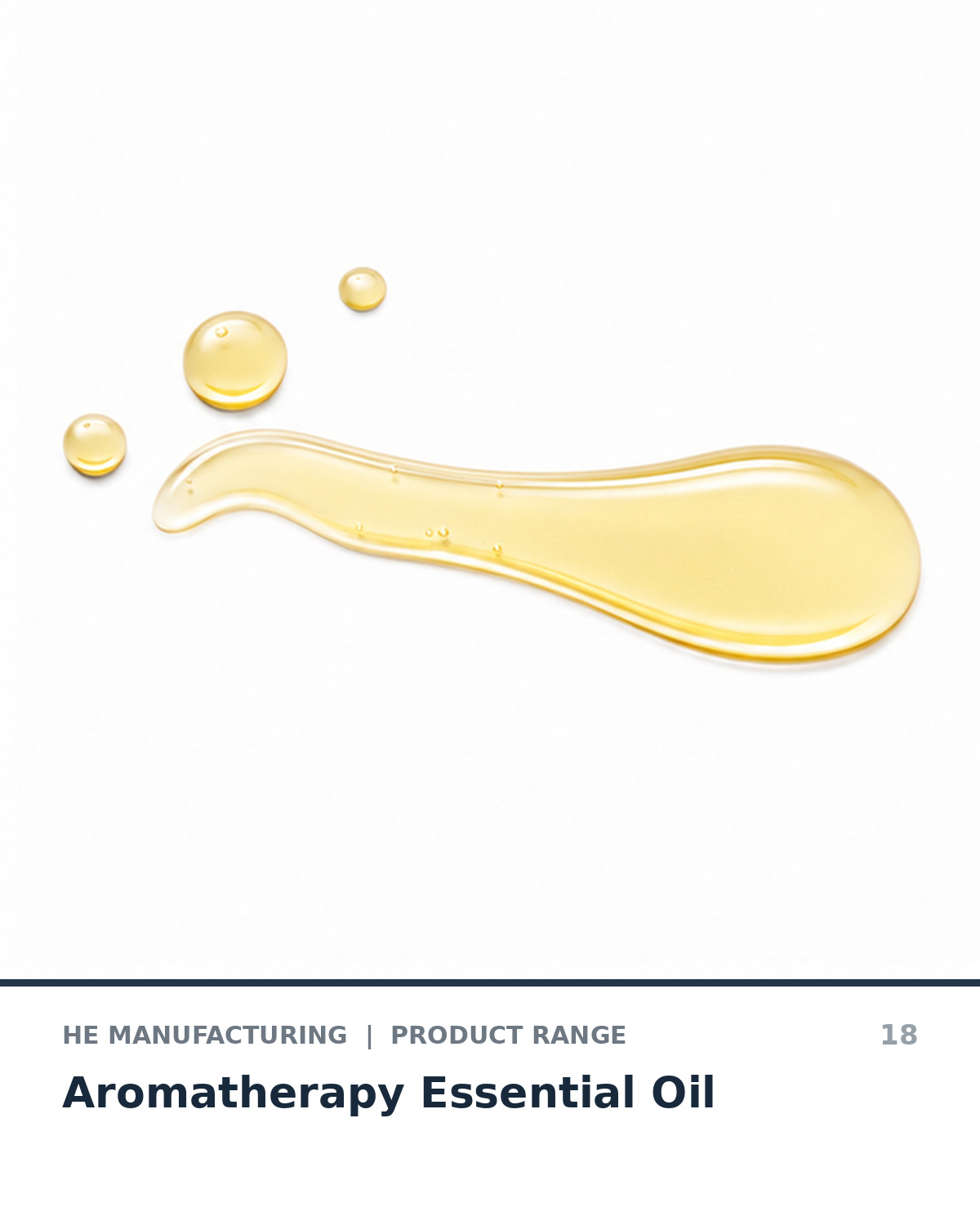 Aromatherapy and massage oils manufactured by HE Manufacturing